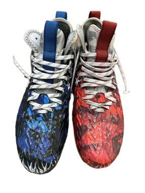 Under Armour Spotlight Clone MC LE USA Football Cleats Red White Blue Men Sz 9.5